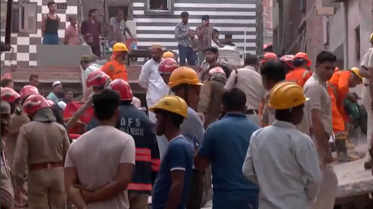 4 dead, several feared trapped as building collapses in Delhi’s Mustafabad