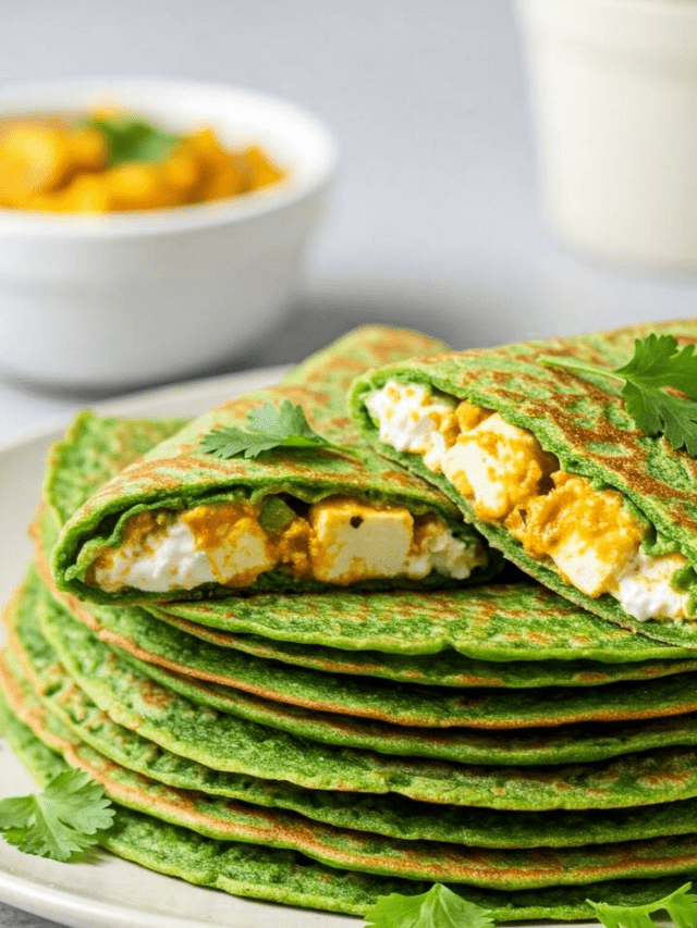 7 Steps To Perfect Veggie Spinach Paneer Crepes At Home