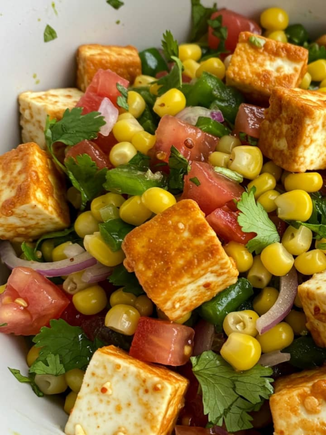 Healthy Paneer And Corn Salad – Ready In Just 7 Steps