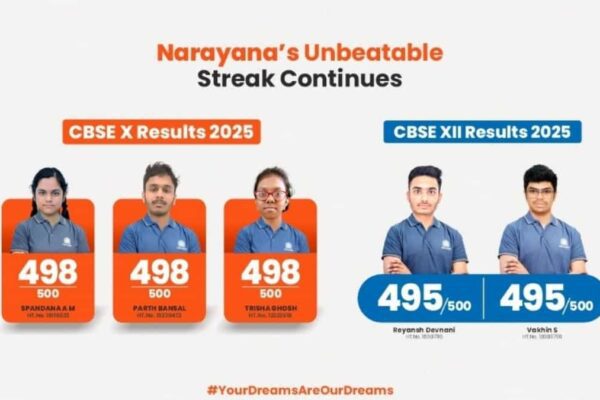 Narayana Schools Shine in CBSE 2025 Exams: Realising the dream of excellence
