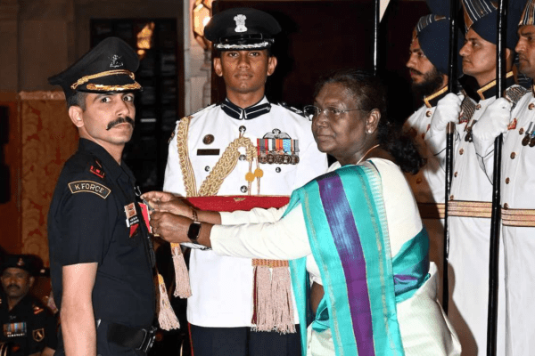President Droupadi Murmu awards 6 Kirti Chakras and 33 Shaurya Chakras to brave personnel
