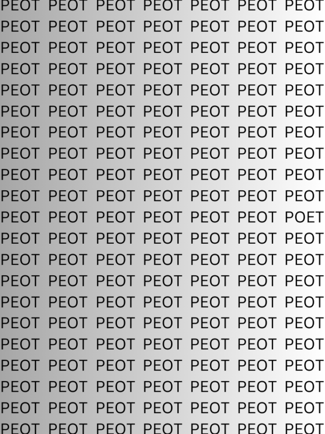 Optical Illusion Challenge: Can You Spot the Correct Spelling of 'Poet' in Just 7 Seconds?