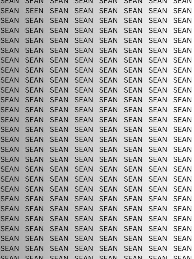 Optical Illusion Challenge: Can You Find The Word SEEN Within 9 Seconds?