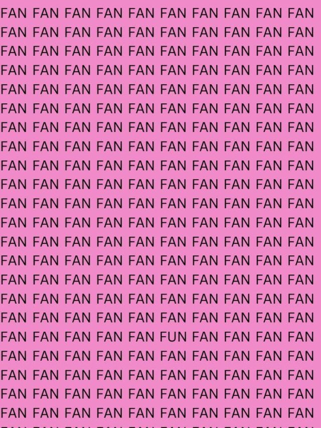 Optical Illusion: Can You Spot The Word 'FUN' Within 9 Seconds?