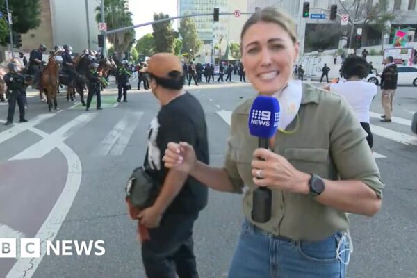 Australian journalist hit by ‘rubber bullet’