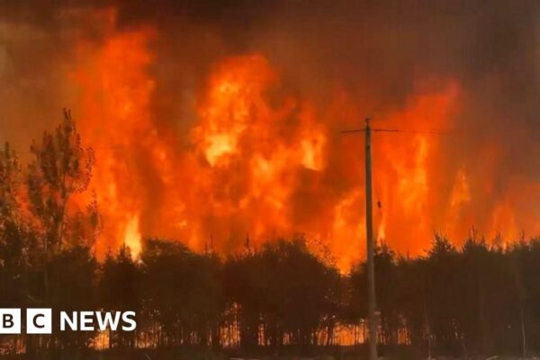 Military aircraft evacuates residents from Canada wildfire
